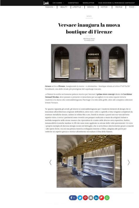 versace firenze nuova apertura|Versace inaugura la nuova boutique di Firenze .